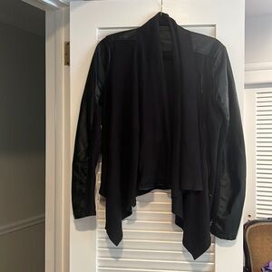 Blank NYC black faux leather/suede jacket